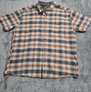 Men's Plaid Short Sleeve Shirt KUWL